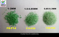 Crushed Bottle Glass Blasting Media , Recycled Glass Grit For Blast Cleaning Autobodies