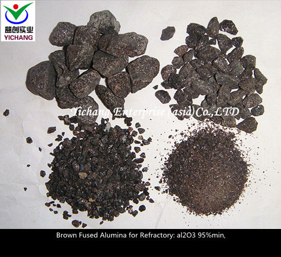 Brown Fused Alumina with high purity for the  material of  blast furnace \ hot air furnace series combination brick