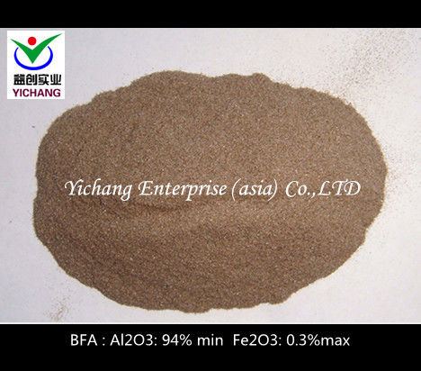 Artificial Abrasive Media Brown Aluminum Oxide With Good Hardness No Free Silica