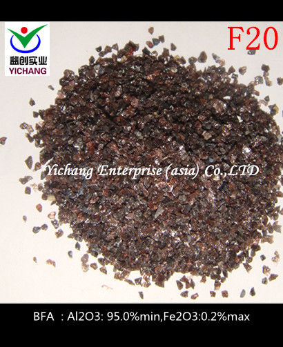 Brown Aluminum Oxide with good hardness for sandblasting media size F16,F20,F24