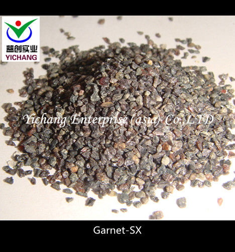 Garnet sand  with good hardness as sandblasting media for Construction of mining and processing equipment