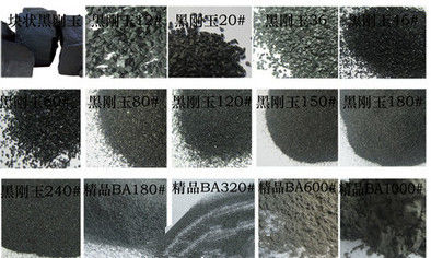 Sample Provided Black Aluminum Oxide Grit For Metal Surface Cleaning Abrasives Media