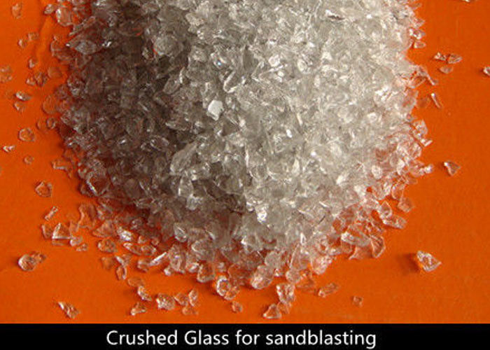 Recycled Crushed Glass Blasting Media No Free Silica Environmentally Friendly
