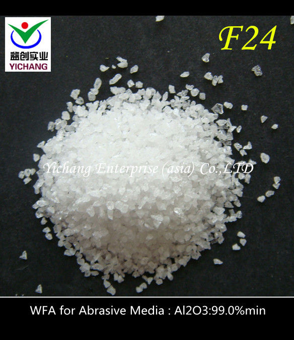 Sandblasting Material White Fused Aluminum Oxide With No Free Silica And Long Lasting