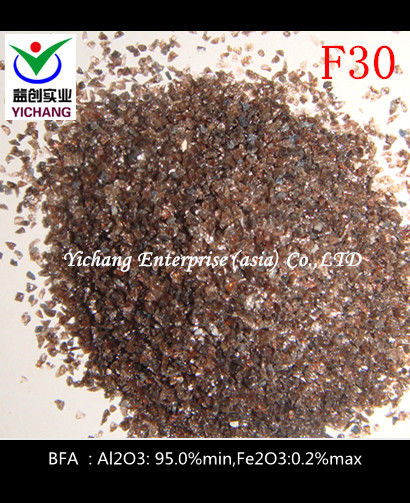 95% Al2o3 Brown Corundum Grain For Sandblasting Steel To Remove The Rust And Paint